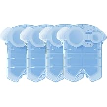 Shaver Cleaning Fluid. Compatible With Braun Clean & Renew Refill Cartridges CCR, For Series 3/5/7/9, Fresh Lemon Scent4PCS