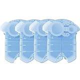 Shaver Cleaning Fluid. Compatible With Braun Clean & Renew Refill Cartridges CCR, For Series 3/5/7/9, Fresh Lemon Scent(4PCS)