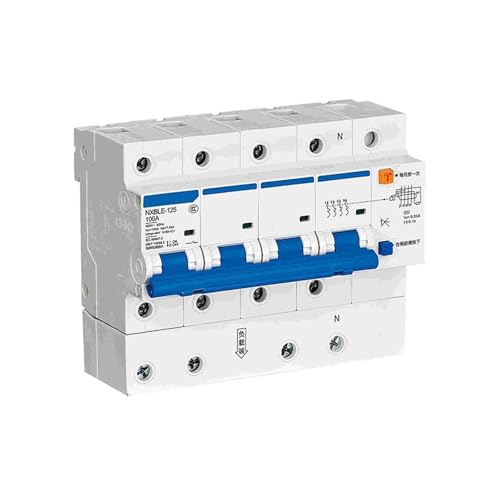 Disjoncteur différentiel NXBLE-125 tétrapolaire 4 pôles 100A 100mA courbe C pour tableau
