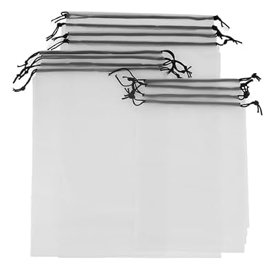NULYLU 12pcs Waterproof Drawstring Bags Pe Material Travel Organizer Tote Bags for Packing Cosmetics and Underwear Multipurpose Wet for Spa and Park Use
