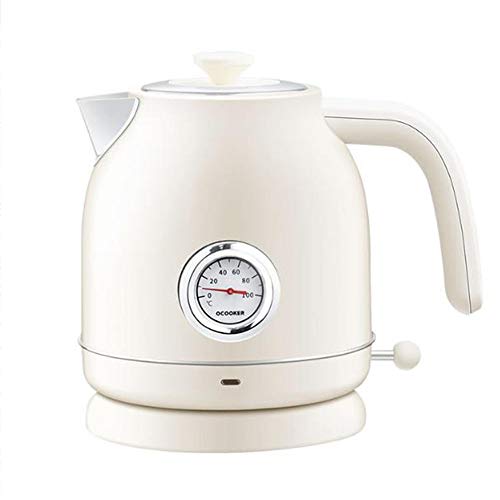 Hervidor eléctrico hervir tetera calentador de café medidor de control de temperatura acero inoxidable calentamiento rápido caldera de agua caliente (color: D) esperanzado