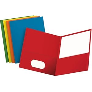 Oxford Two-Pocket Folders, Assorted...