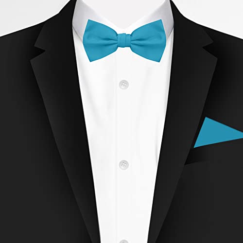 Image of Jacob Alexander Men's Pretied Banded Adjustable Solid Color Bowtie