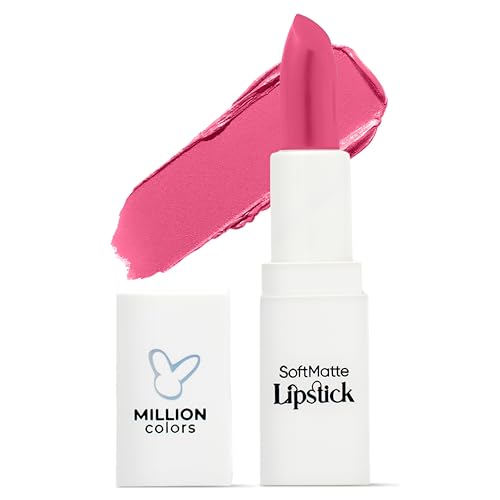Image of Million Colors Creamy Matte Hydrating Lipstick| Infused With Almond Oil and Vitamin E| Long Lasting, Nourishing and Intense Hydration (Dusty Rose,02)