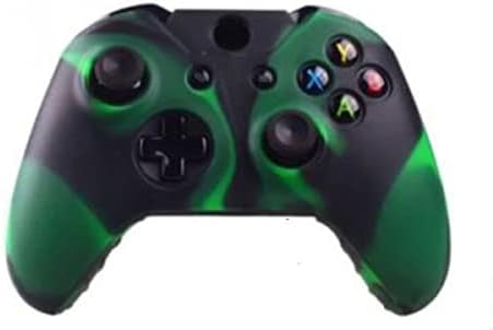 Xbox One Controller Case - Silicone Protection for Your Xbox Controller, Prevent Dirty Your Controller and Additional Protection in Shock Case (Black/Dark Green)
