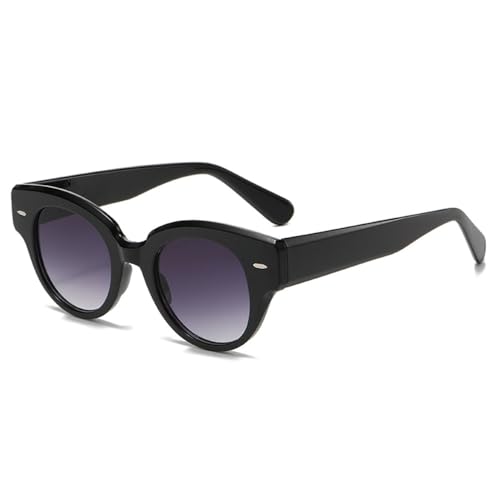 Lunettes de soleil œil de chat LVTFCO pour femmes et hommes tendance noire style rétro