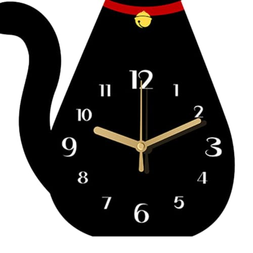 Reloj de mesilla gato para decorar habitaciones infantiles y dormitorios 8