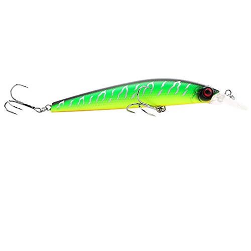 HDBN Seuelos Bajos1 Pieza De Seuelos De Pesca Minnow Swimbait AnzuelosSeuelos De Superficie (Size:125mm ; Color:Green)
