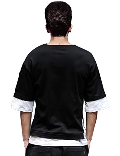 EYEBOGLER Loose fit White Small Size T-Shirt for Men(S-t322-WHBL) EYEBOGLERMenRegularT-Shirt