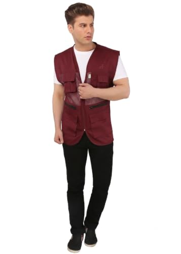 Image of ASHDAN Photographer Durable Vest. Sleeveless Regular Size Outdoor Expedition Jacket. Netted Ventilation