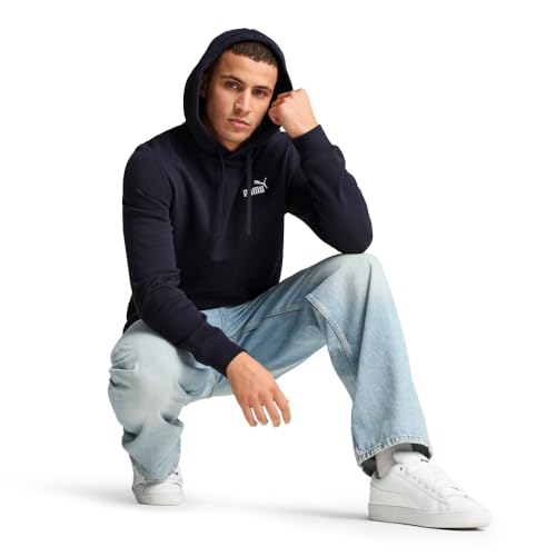 Image of PUMA Mens Essentials No. 1 Logo Hoodie Casual Outerwear Casual - Black