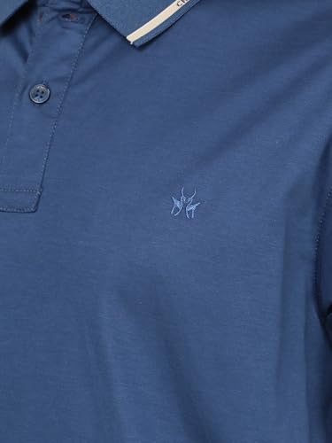 Image of Crimsoune Club Men's Blue Polo Neck T-Shirt
