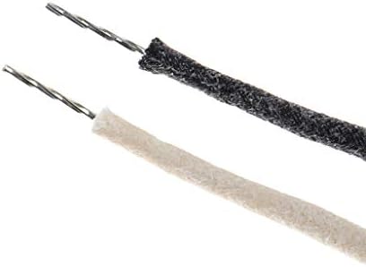 Alnicov 3,3 stopy wstępnie ocynowany drut gitarowy 22 AWG -22 ga pokryty tkaniną Push Back w stylu vintage