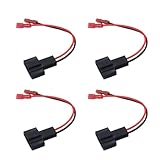 Hoite 4 STÜCKE Auto-Lautsprecher-Adapterkabel Auto-Zubehör Ersatz-Kabelbaum-Adapterstecker Kompatibel mit Audi A4 A6 Q5 Q7