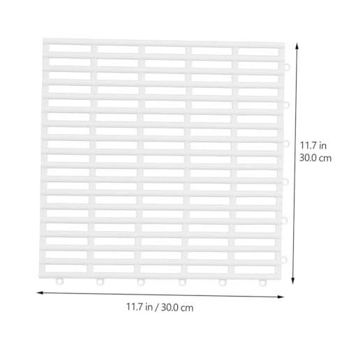 Tapis de sol antidérapant Alipis anti-glissade : 4 dalles perforées pour douche - 8
