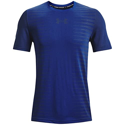 Under Armour Mens Wordmark Short Sleeve T-Shirt Blue S