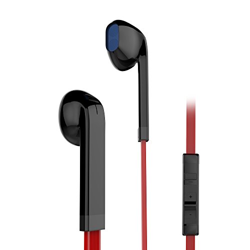 Metrone Earbuds In Ear Headphones Wired Earphones Headphones with Mic In-the-Ear-Headphones Headset with Volume Control Stereo for iPhone iPod Samsung Android Black