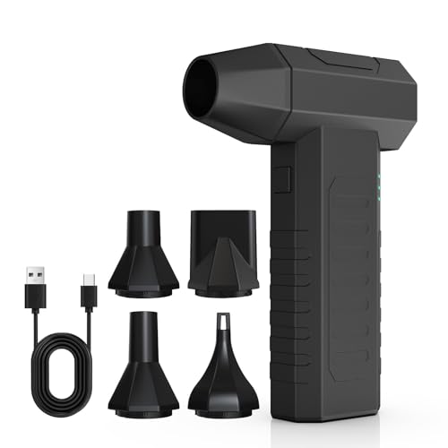 Compressed air Duster3 Gear Adjustable 100000RPM Electric air Duster Cordless air Blower for Laptop Keyboard Electronics Replaces Compressed Air Can