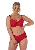 After Eden D-Cup & Up Recycled Damen Slip – Rot – Größe L