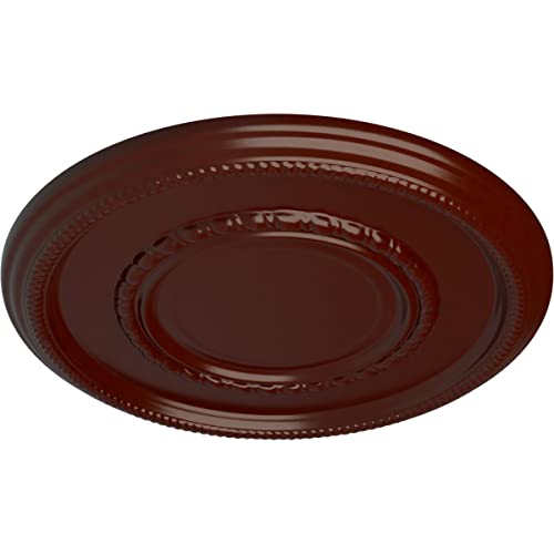 Medallón de techo Ekena Millwork réplica artesanal cobre viejo 3