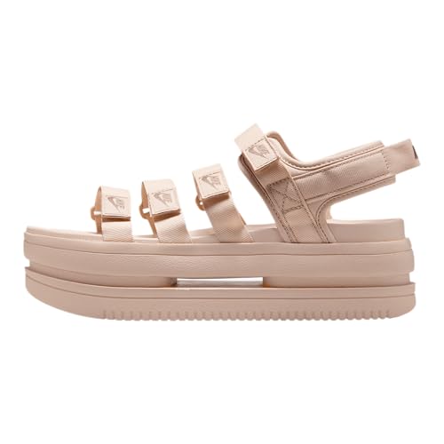 Sandalias Nike Icon Classic para mujer: comodidad urbana en tonos cáñamo y marrón mink