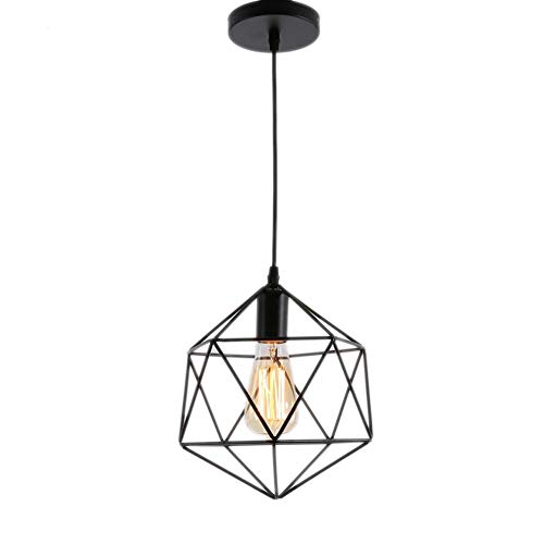 Lámpara de araña de loft industrial E27 con casquillo retro para comedor 2
