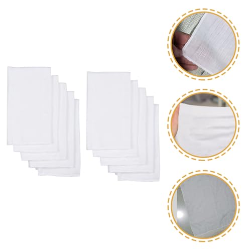 Inserts de couches lavables en coton pour le bien-être de bébé lot de 10 carrés doux - 4