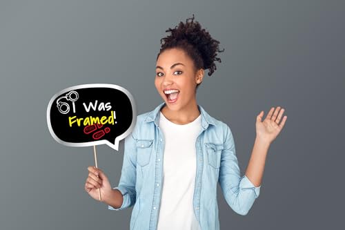 Murder Mystery Photo Booth Props Set – Fun Party Decorations for Mystery Nights, Detective Games, and Crime Theme Events (12)