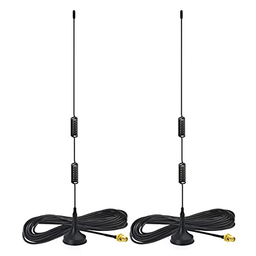 Antenne radio double bande VHF UHF Bingfu avec base magnétique SMA femelle