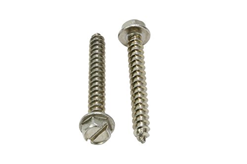 Bolt Dropper #12 X 3" STAINLESS SLOTTED HEX WASHER H No 12 X 3 Stainless Slotted Hex Washer Head thumb #2