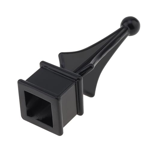5 Pcs Fence Finial Toppers 3/4\", PNXKTXO Protective Black Coating Aluminum Alloy Four Sided Fence Caps Fit for 3/4 inch Square Picket Tubing, Waterproof Metal Fences Finials