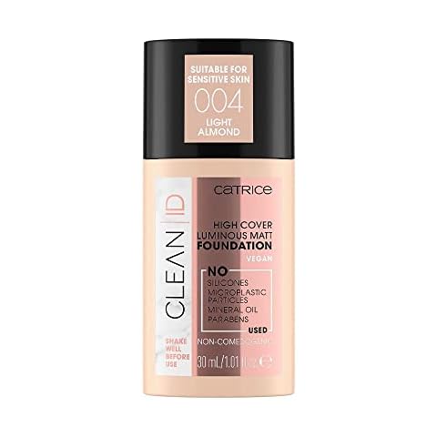 CATRICE Clean Id Base de Maquillaje High Cover Luminous Matt Cover