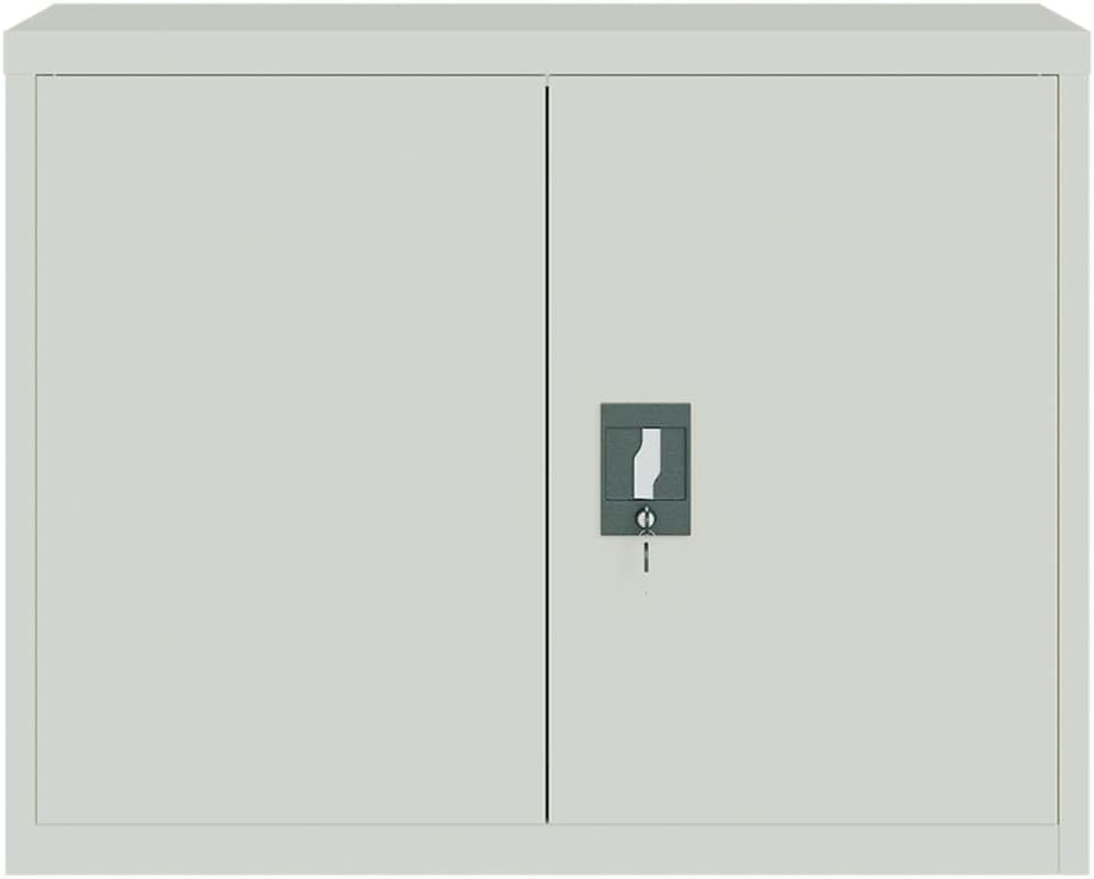 File Cabinet Light Grey Powder-Coated Steel Durable Storage Locker 35.4 x 15.7 x 43.3 in Locking Storage Cabinet for Office Home Use Vertical Locker