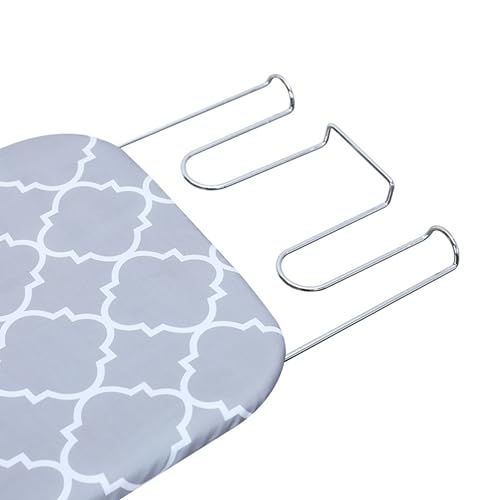 Image of JIALTO Vertical Ironing Board with 16 mm Metal Bracket, Adjustable Height Stand, Pure Cotton Cloth Cover, Foldable Iron Board for Home (Rhombus, A0-1 - 111 L X 30 W CM)