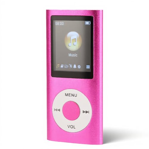 MP3 Player, Digital Music Player, Lossless Music Player with Slim Classic Digital LCD 1.8 Screen, Mini USB Port, Bluetooth & Metal Body for Students Running, Walking