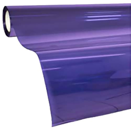 Image of VViViD Transparent Colorful Vinyl Window Tinting Sheets (1.49ft x 5ft, Purple)