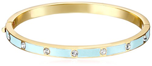 kate spade new york Set In Stone Enamel Stone Hinged Clear/Mint Bangle Bracelet