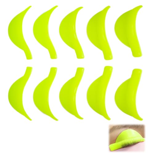 10 Stück Wimpernlifting Pads Selbstklebend, Silikon Pads Lifting Lash Lift Klebepads Silikonpads Wiederverwendbare Dauerwelle Pad, Wimpernlifting für Wimpern Lifting Curling Weich (XS/S/M/L/XL)