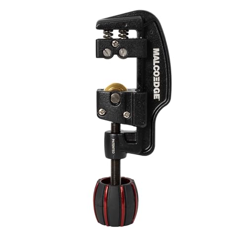 MalcoEdge TC1014 Heavy-Duty Tube Cutter 1/4 to 1-1/4" – Spring-Loaded, HVAC/R & Plumbing Cutting Tool for Copper, Aluminum, Thin-Walled Steel Tubing