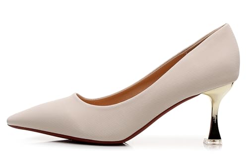 Image of VenusCelia Women's Golden Sun Pump Stiletto Heel Shoe
