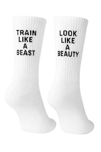 Image of Soul8 Motivational Gym Crew Socks - Pilates Grip Training Socks - Inspirational Gift for Athletes