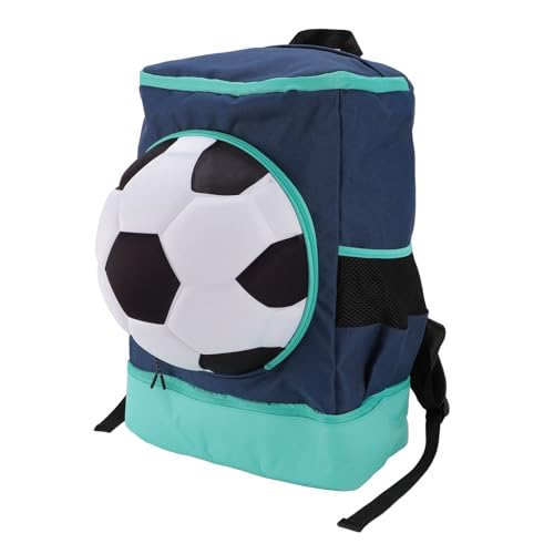 Mochila de fútbol de tela oxford con bolsa para calzado y pelotas