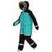 Girl Winter Outfits Snow Suit for Kids Fashion Boys One Piece Snowsuit Girls Ski Outfit Waterproof Snowboard Suits Winter Outdoor Clothes Light Blue 1-2 Years