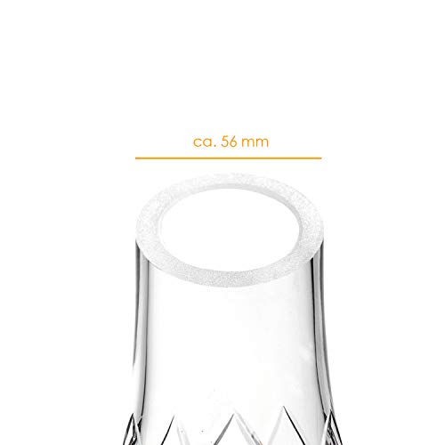 DILAW® TRIPOL Shisha Glas Bowl Ersatzglas ohne Gewinde, Größe: Big Size – Bild 5