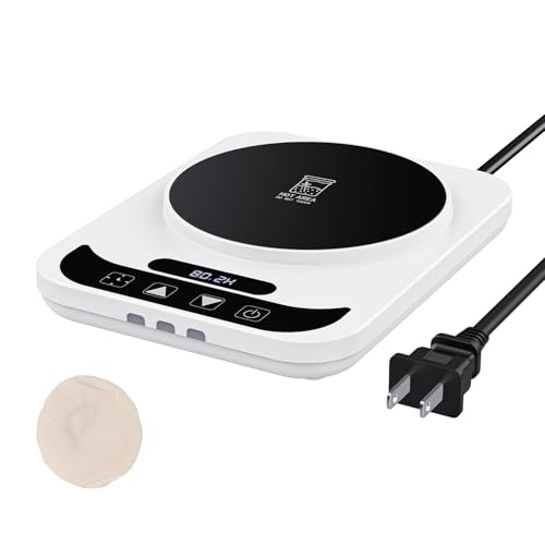 2025 Latest Model Sourdough Starter Warmer with Thermostat Control(4.5-Inch Heating Area,70-100°F), Auto Warming On/Off, 12-Hour Timer, Food-Grade Silicone Mat, Ideal for Bread Maker?White