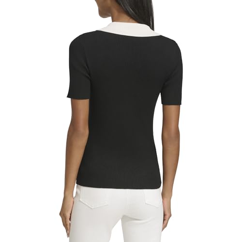 Image of Karl Lagerfeld Womens Collar Polo Sweater