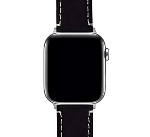 Image of BARTON WATCH BANDS - Top Grain Leather Watch Bands Compatible with Apple Watch Models - 1, 2, 3, 4, 5, 6, 7, 8, 9, 10, SE, Ultra & Ultra 2
