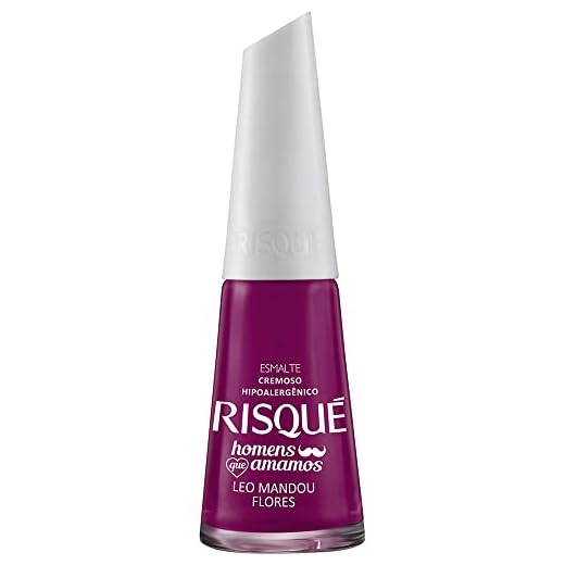 Esmalte Cremoso Leo Mandou Flores, Risqué, 8 Ml
