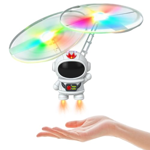 Ynanimery Flying Ball Drone Toy for Kids 6-12 with LED Light Motion Activated Hand Control Flying Robot Toy Indoor & Outdoor Game Birthday Gift (Astronaut