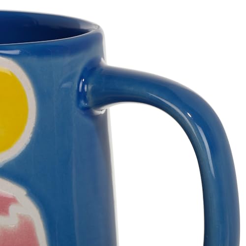 Taza artesanal Cape Shore 16oz esmaltada con diseño flamingo miniatura 3